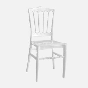 Chaise en plastique blanc Napolyon fabriquée en Turquie