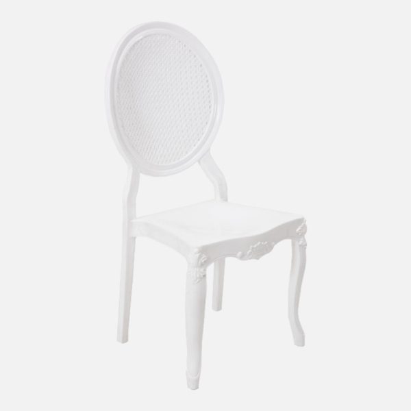 Chaise en plastique blanc vodaro fabriquée en turquie