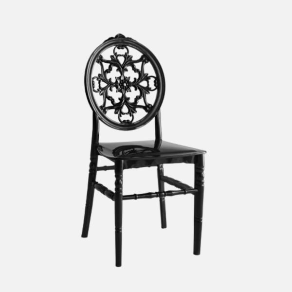 chaise en plastique noir nozzero fabriquée en turquie