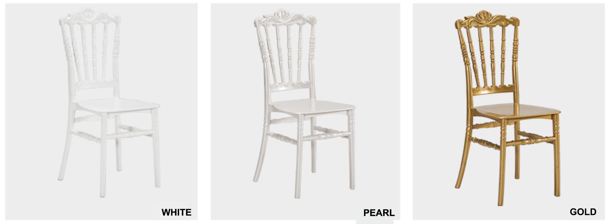 plastic chiavari wedding chair colors